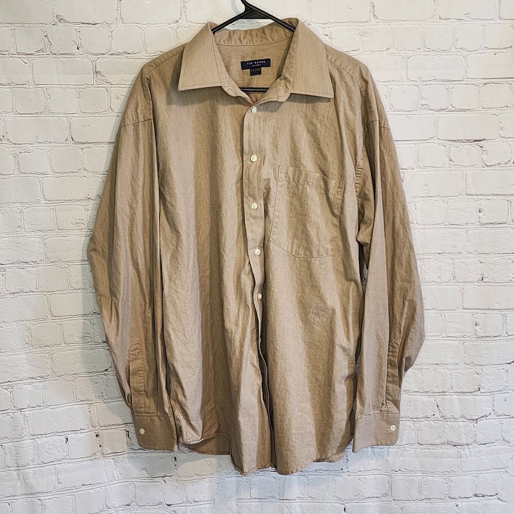 Men's Ted Baker London button down longsleeve, size Large